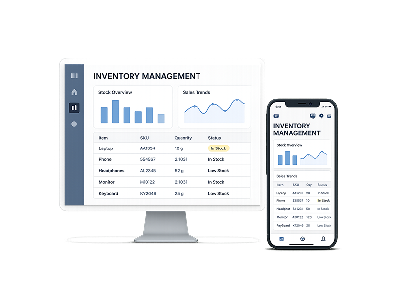 Digital inventory management system in restaurant storage